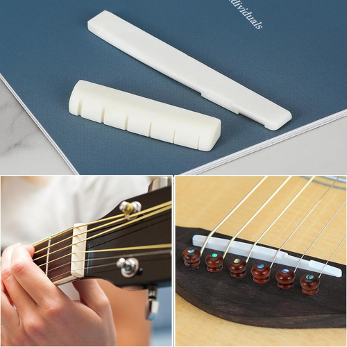 Guitarra Acústica Blisstime De 6 Cuerdas Bone Bridge Saddle