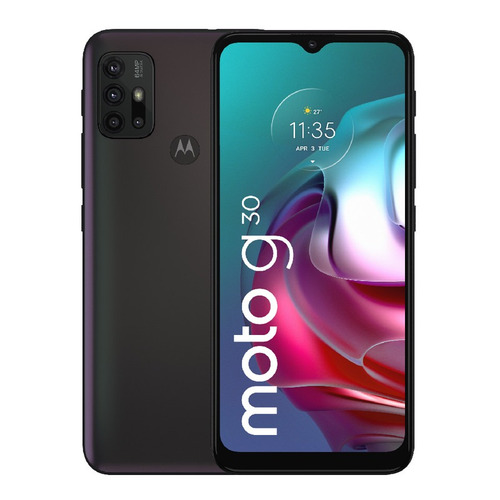 Imagen 1 de 5 de Celular Motorola G30 4g 128gb 4gb Dual Sim Gris Tornasol