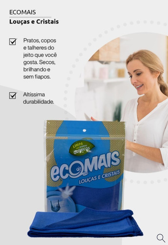Imagem 2 de 5 de Kit 2 Panos Limpa Louças E Cristais Microfibras 18cmx25cm