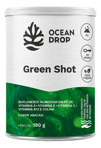 Green Shot 180g - Ocean Drop Sabor Abacaxi