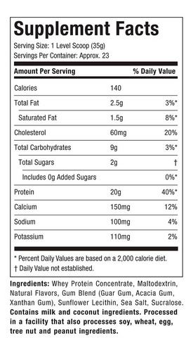 Imagen 2 de 2 de Grass Fed 100% Whey Protein 1.8lb
