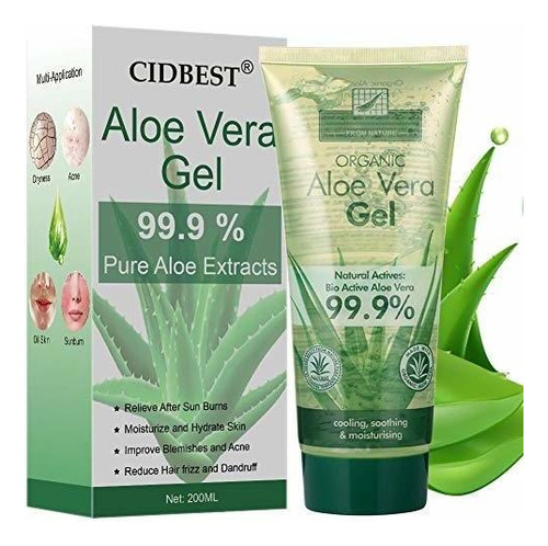 Después De Asolearse - Aloe Vera Gel, Aloe Gel 100 Perce