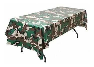 Paquete De 6 Mantel De Plástico Diseño De Camuflaje Camo  Ma