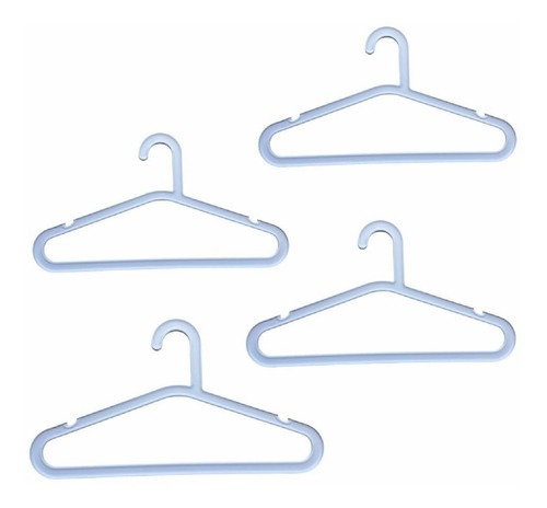 Set de perchas blancas, kit con 4 unidades, o