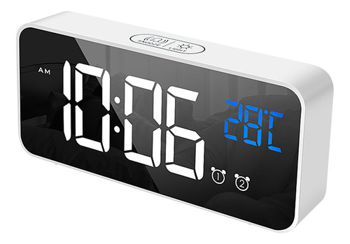 Reloj Digital Para Escritorio Despertador, Oficina, Led, Niv