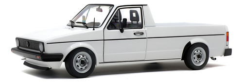 Miniatura Volkswagen Caddy Mk1 1982 Branco 1:18 Solido