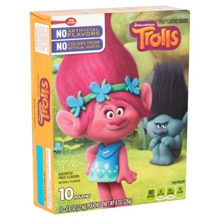 Trolls - Deliciosos Snacks - 10 Bolsitas/paq. - Original Usa