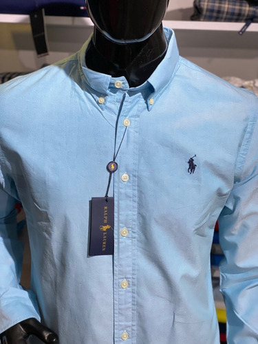 Camisas Manga Larga Para Hombre Polo Originales En Oxford