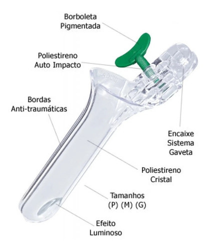 Examen médico del ginecólogo con espéculo vaginal P/m/g Hospital