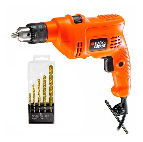 Furadeira De Impacto 560w Tm500 Black Decker Com 5 Brocas