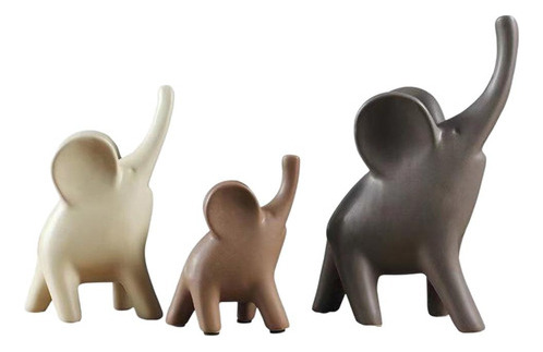 3 Unidades/4 Figuras De Elefantes Para El Hogar, Estantería