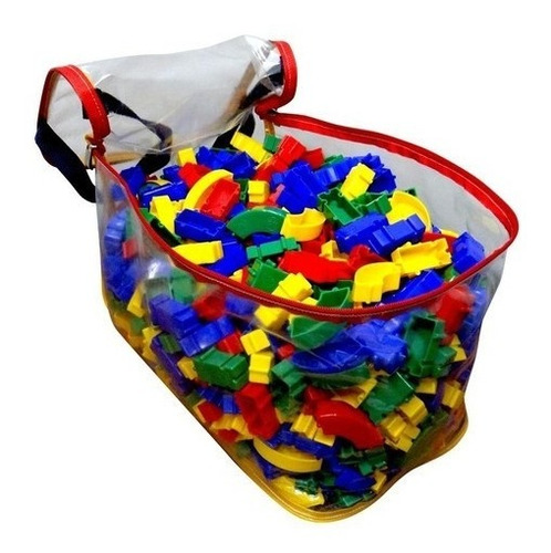 Imagem 5 de 9 de Brinquedo Bolsa Plástica Monta Peça Encaixar Fácil C/1000pcs