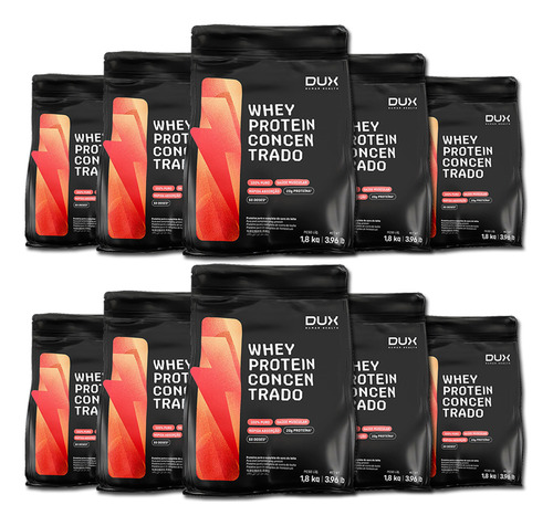 Kit 10 Sachês De Whey Protein Concentrado ( Dux Nutrition )
