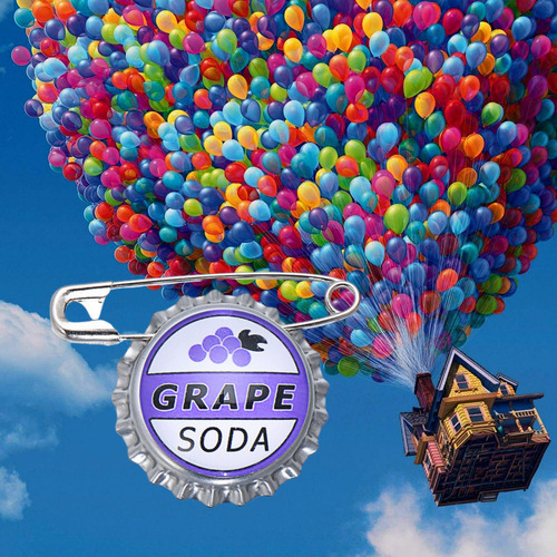 Broches De Soda Grape - PelĂcula Up (2 Piezas)