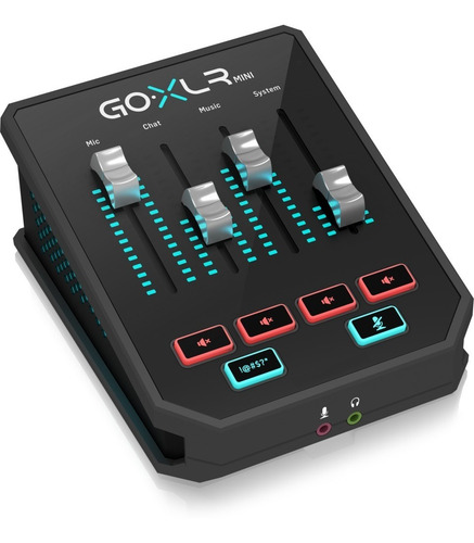 Mixer de streaming de podcast Tc Helicon Goxlr Mini - cor preta