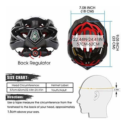 Imagen 6 de 9 de Basecamp Specialized Bike Helmet Con Luz De Seguridad, Casco