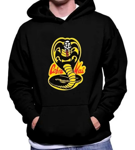 Imagen 1 de 2 de Poleron Estampado Cobra Kai Karate Kid Artes Marciales