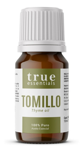 Aceite Esencial Tomillo 100% Puro 15ml True Essentials