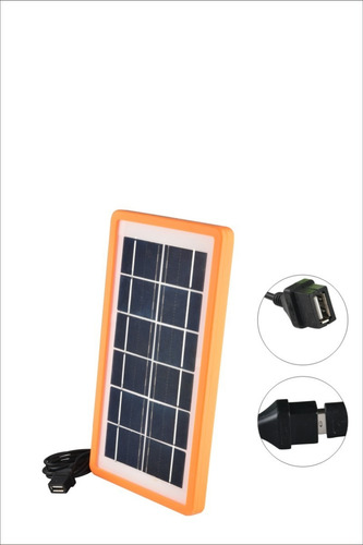 Imagen 6 de 6 de Cargador Panel Solar Usb Celular 7 5v Carga Portatil Camping