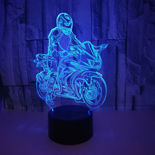 Ilusión Óptica 3d Para Motocicleta, Coche, Mesa,