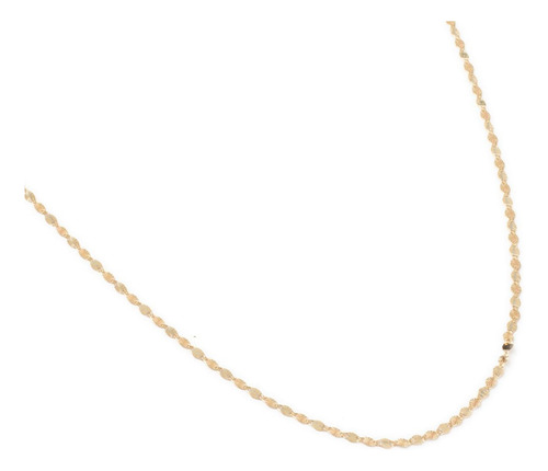 Cadena Valentina Estrella Tritono 2mm Oro Solido 10k 45cm Color Dorado