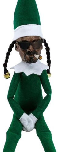 Peluche Elfo De Navidad Snoop Dogg Bonito Y Flexible 30cm