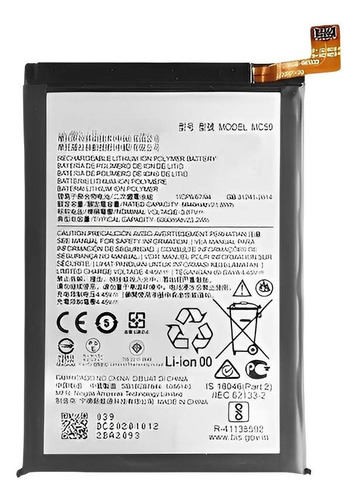 Batería Pila Para Teléfono Motorola Moto G60