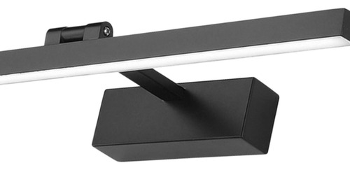 Espejo Led Luz Baño Los 50cm 12w Luz Blanca Negra
