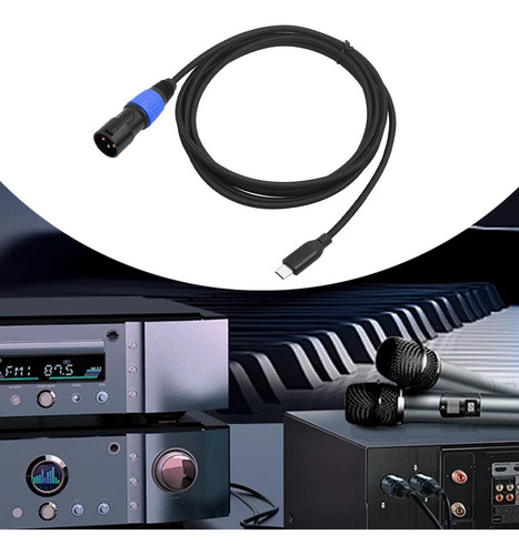 Cable Usb C A Xlr Macho, Conector De Audio,, 300cm