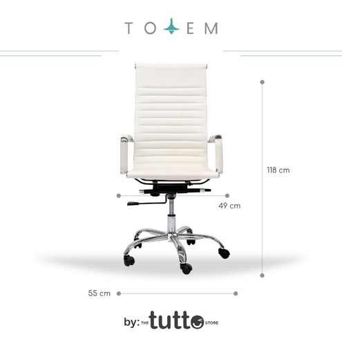 Silla Para Oficina / Cádiz Con Respaldo Alto Ergónomica Mdo