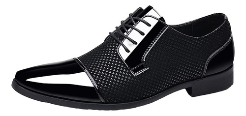 Zapatos Casuales Puntiagudos De Cuero Cómodos Para Hombre, C