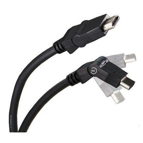 Cabo Hdmi Articulado 90/180º 30awg 2 Pontas 2 Metros Mxt