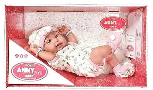 Boneca Bebê Reborn Anny Doll Baby Shorts e Blusa - Cotiplás