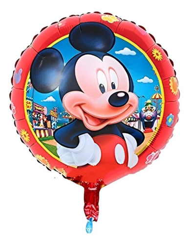 2 Globos Metalicos 46cm Diseño De Mickey Mouse En La Feria