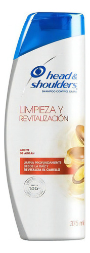 H&s Shampoo Con Aceite De Argán Limpieza  375 Ml