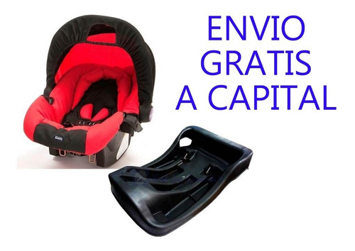 Huevito Bebe Para Auto Con Base Y Reductor Kiddy Babymovil