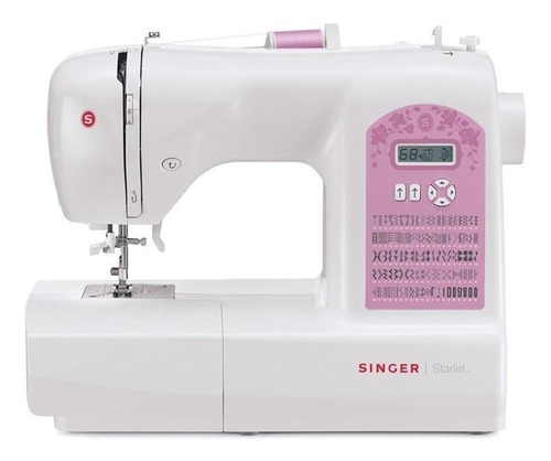 Imagen 1 de 5 de Máquina de coser recta Singer Starlet 6699 portable blanca y rosa 220V