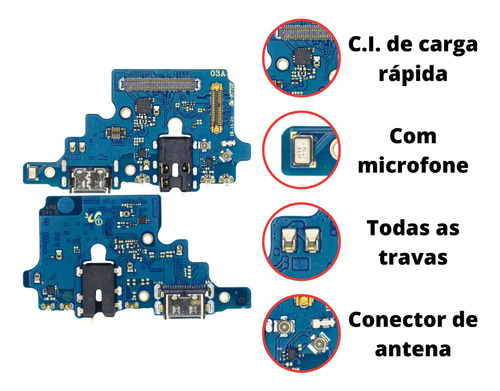 Placa Carga Conector Compatível Note 10 Lite (n770) Turbo Pklk Premium