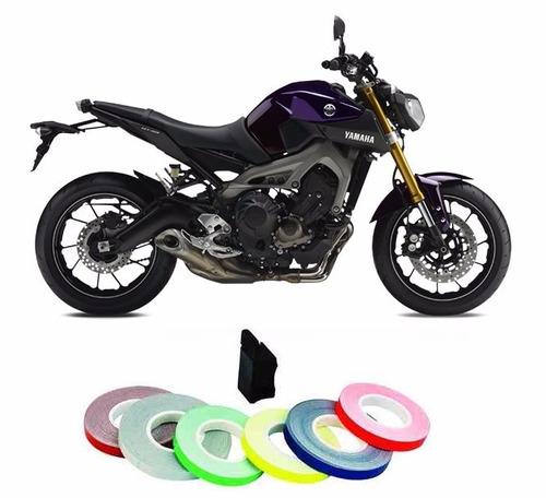 Adesivo Friso Roda Refletivo Moto Carro 6mm Varias Cores