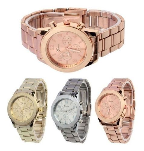 Reloj Metalico Mujer Relojes  Dama Diseño Elegante 