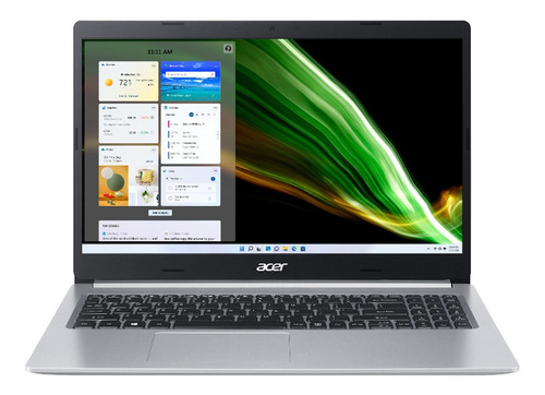 Notebook Acer Aspire 5 A515-45 prata 15.6", AMD Ryzen 5 5500U  8GB de RAM 256GB SSD, AMD Radeon RX Vega 7 60 Hz 1920x1080px Windows 11 Home