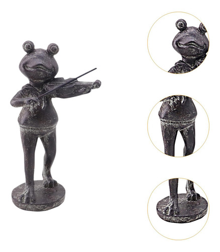 Estatua De Rana De Jardín, Figura Decorativa De Resina Para