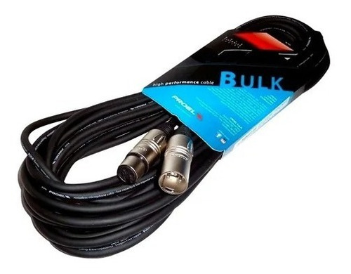 Cable De Microfono Proel Bulk250lu20 20 Mts Xlr A Xlr 20m