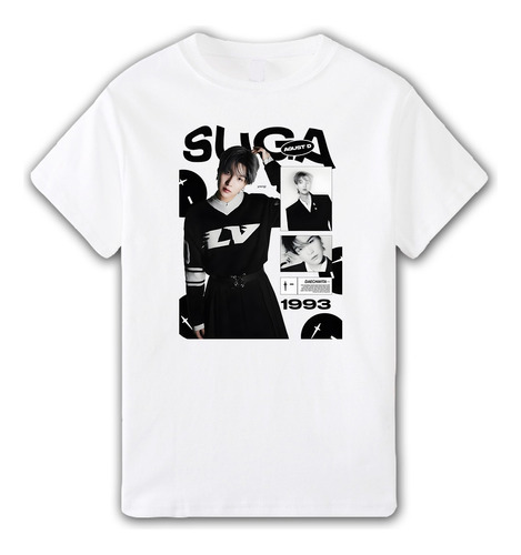 Remera Suga Yoongi - Kpop Otaku Manga Bts Aesthetic Unisex