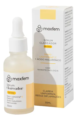 Sérum Clareador Íntimo Maxfem 30ml com Ácido Hialurônico e Vitami...