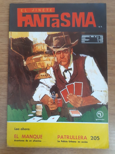 Cómic El Jinete Fantasma Año 6 Número 213 Editora Nacional Quimantú 1971