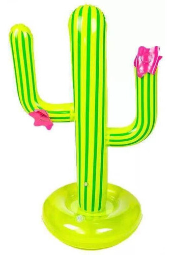 Juego De Lanzamiento De Anillo De Cactus Inflable De 2 Pieza