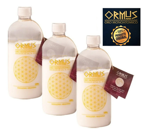 Promo X 3 Ormus 500ml  Original Oro Monoatómico Patagonia