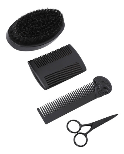 Set De Cepillos Para El Cuidado De La Barba, De Aleación De