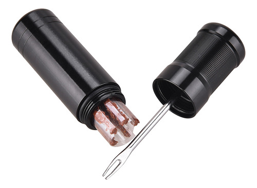 Kit De Reparación De Llantas Sin Cámara, Para Bicicleta De Ruta Y Mtb, Repara Pinchazos, Incluye Herramienta Con Tapones Y 5 Tiras De Caucho (bacon)